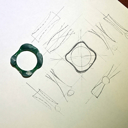 福山市　婚約指輪　手作り　オリジナルデザイン