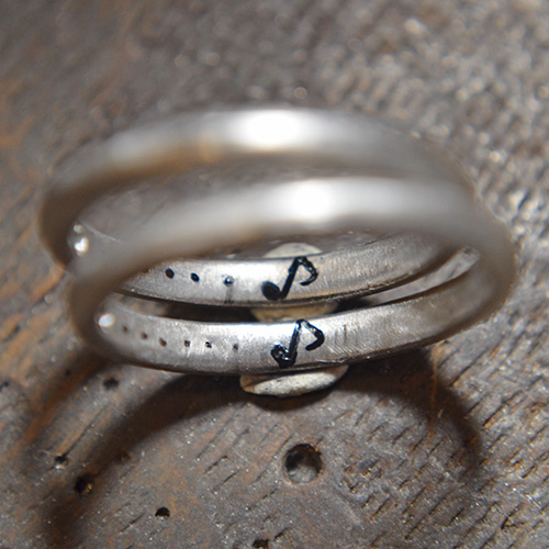 福山市　結婚指輪　手作り　シンプルコース